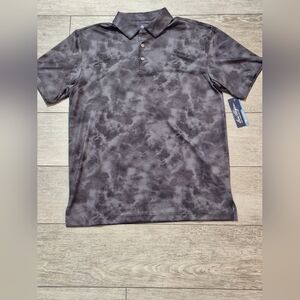 Ben Hogan Men's Black Gray Polo Golf Shirt With UPF15 Sun Protection. Moisture